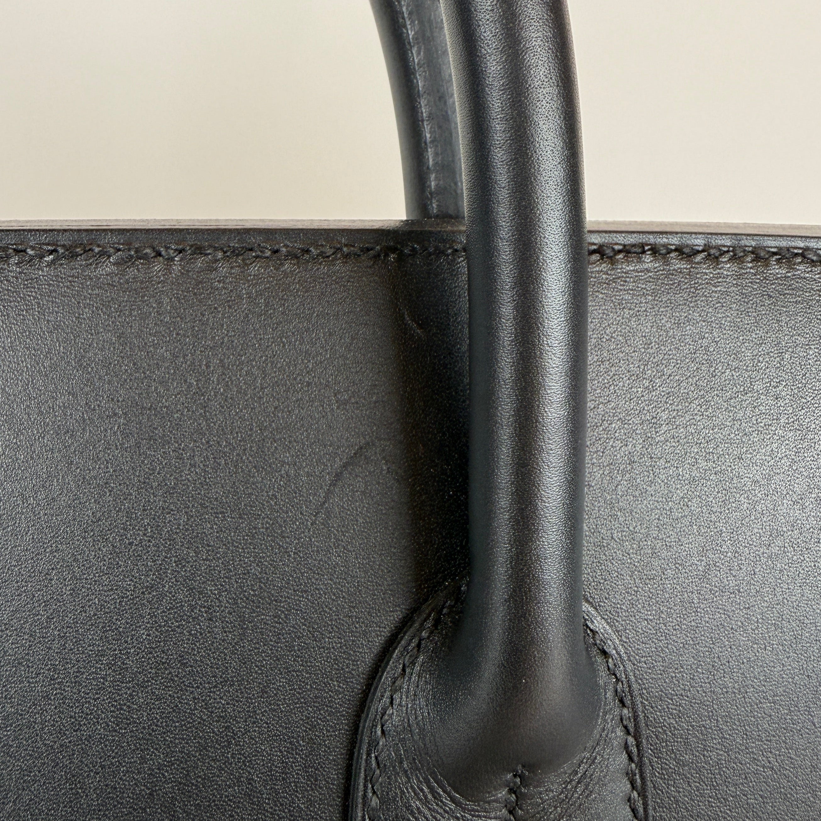 Hermès Noir Hac 50 en Selle (PHW | 2025)
