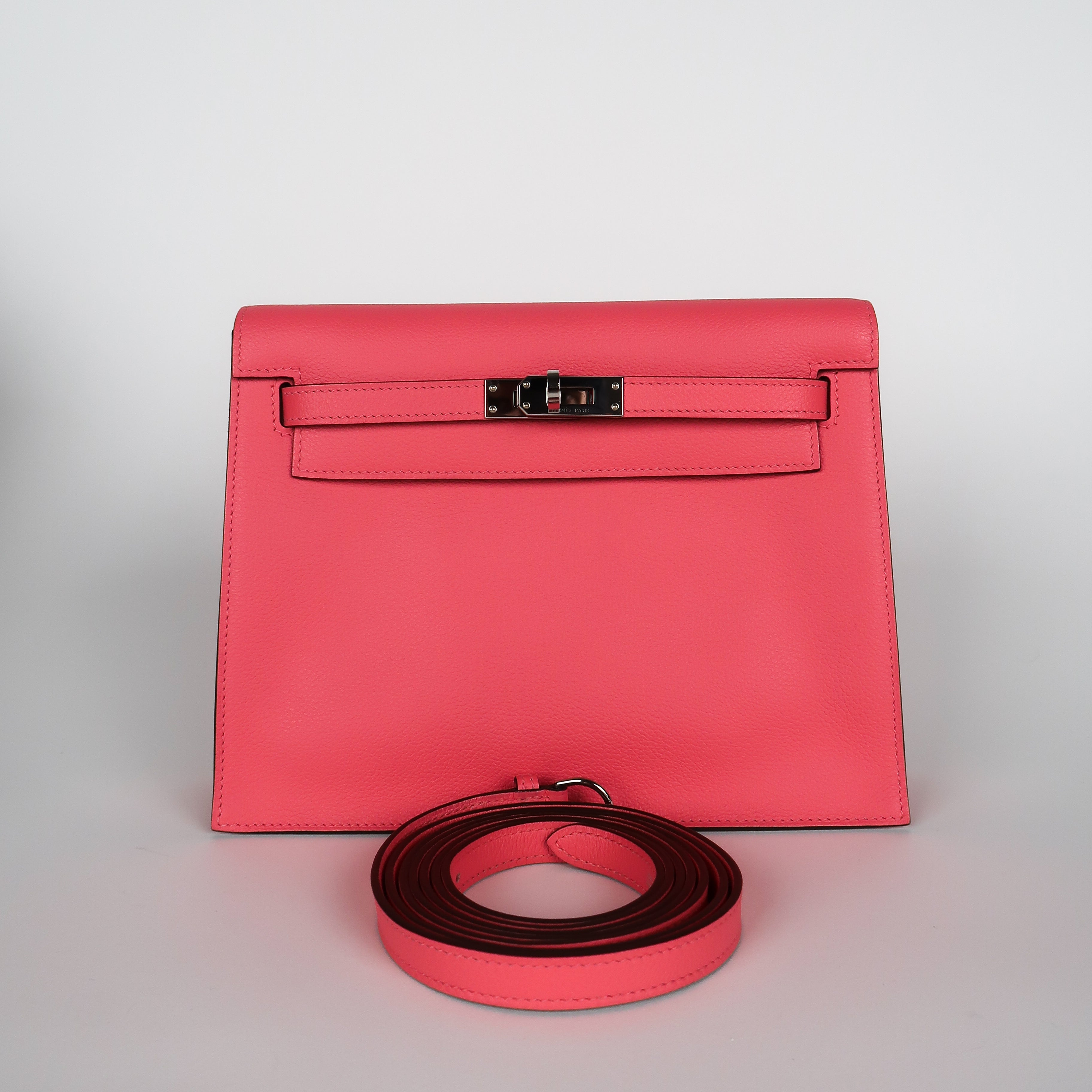 Hermès Rose Azalee Evercolor Kelly Danse 18 (PHW | 2020)