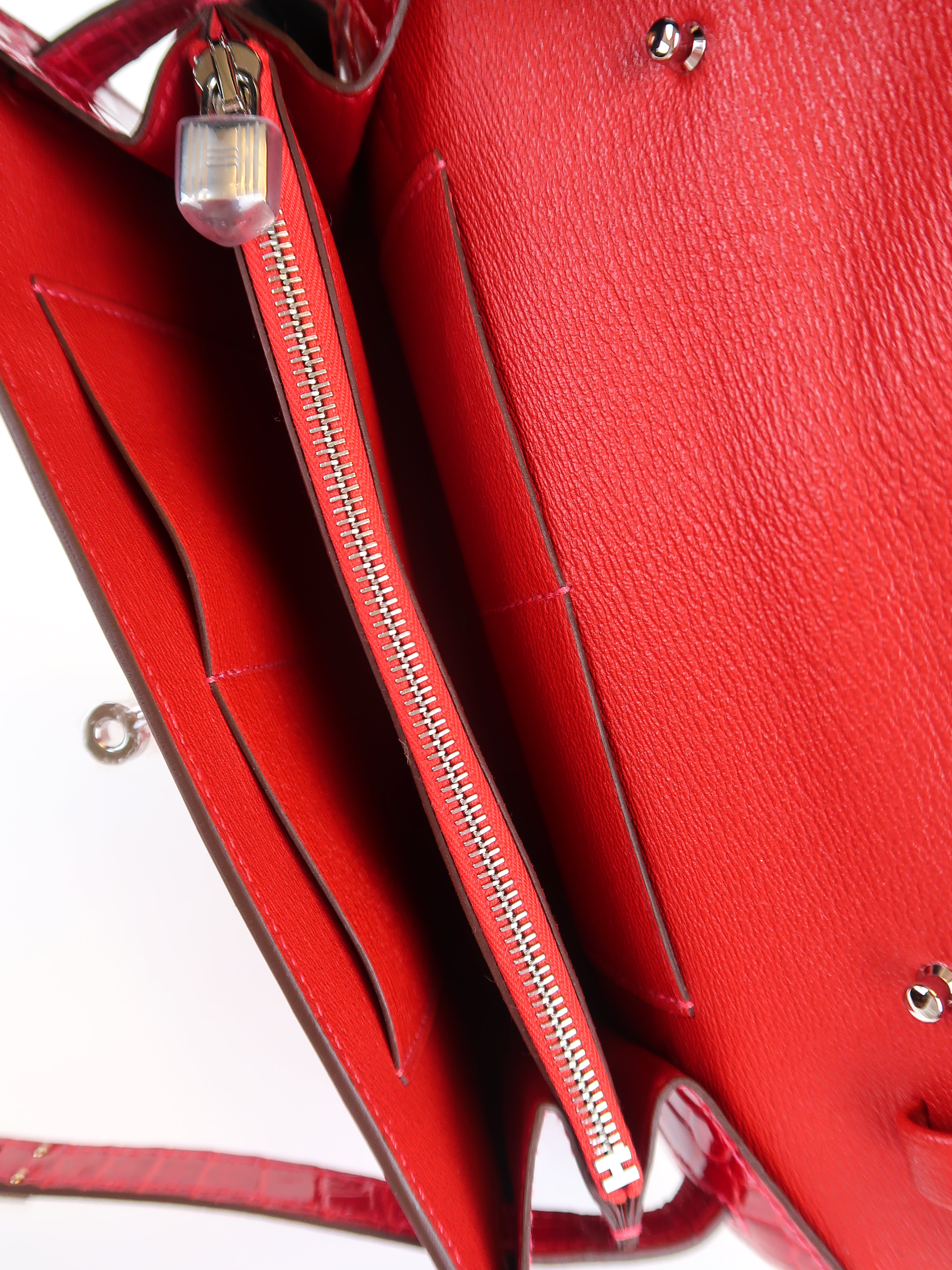 Hermès Braise Shiny Alligator Kelly To Go (PHW | 2026)