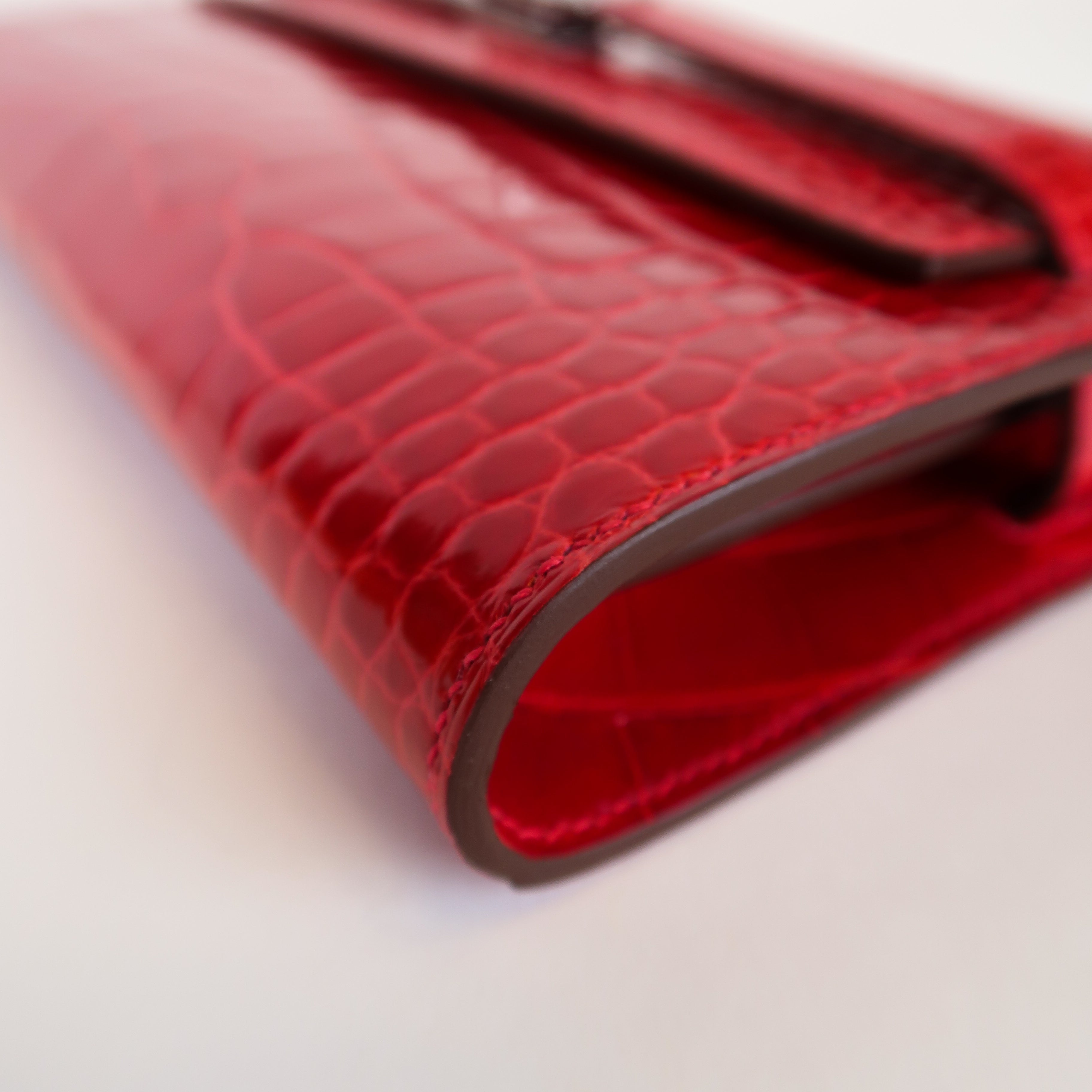 Hermès Braise Shiny Alligator Kelly To Go (PHW | 2026)