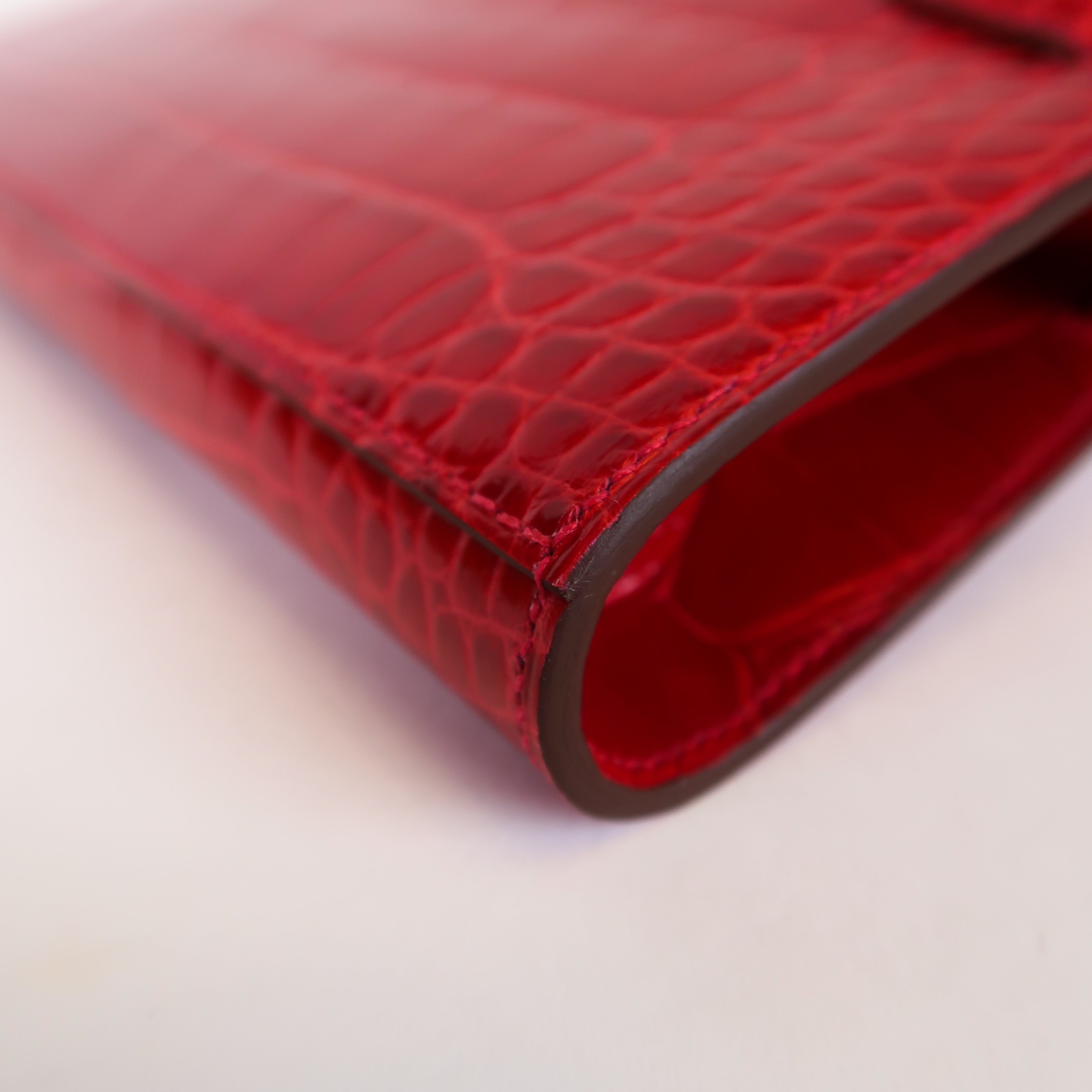 Hermès Braise Shiny Alligator Kelly To Go (PHW | 2026)