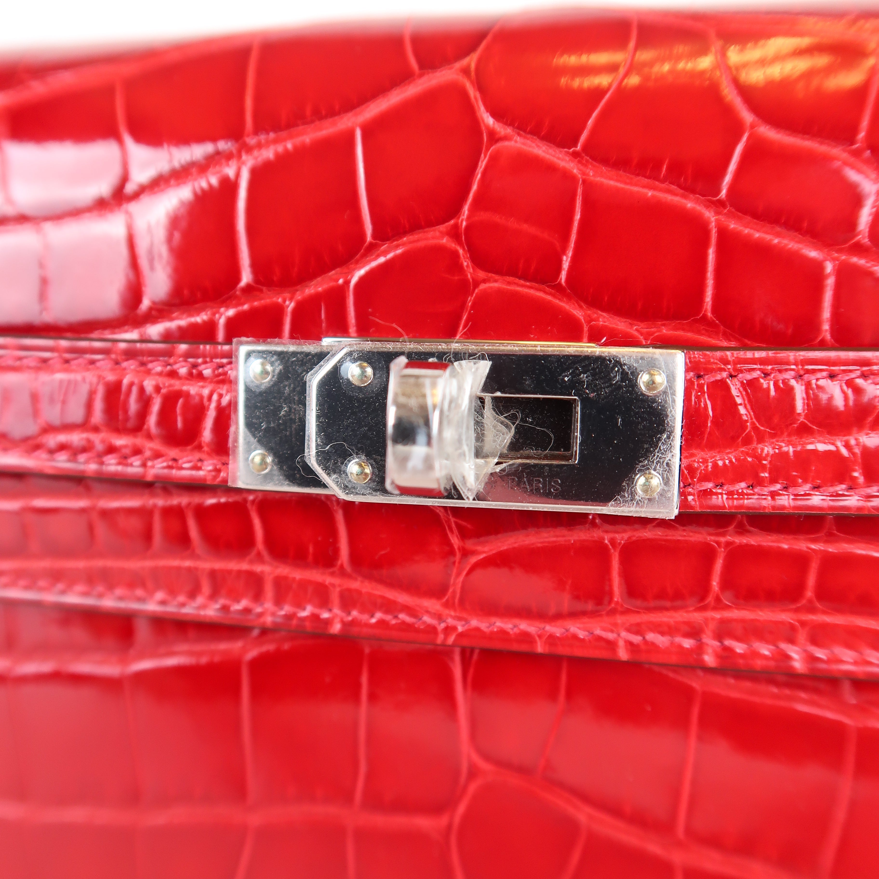 Hermès Braise Shiny Alligator Kelly To Go (PHW | 2026)