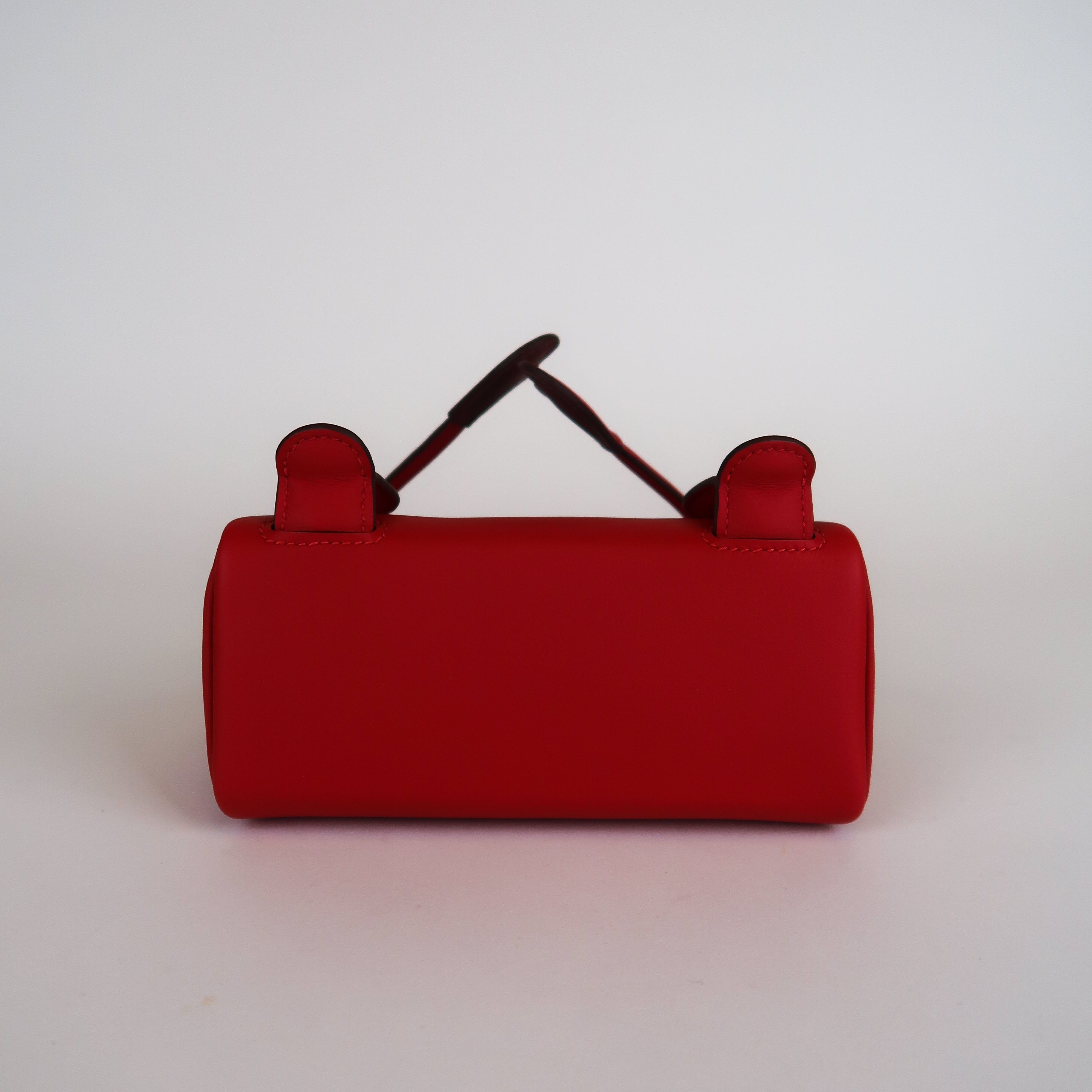 Hermès Rouge Radieux Swift Kelly Doll (PHW | 2025)