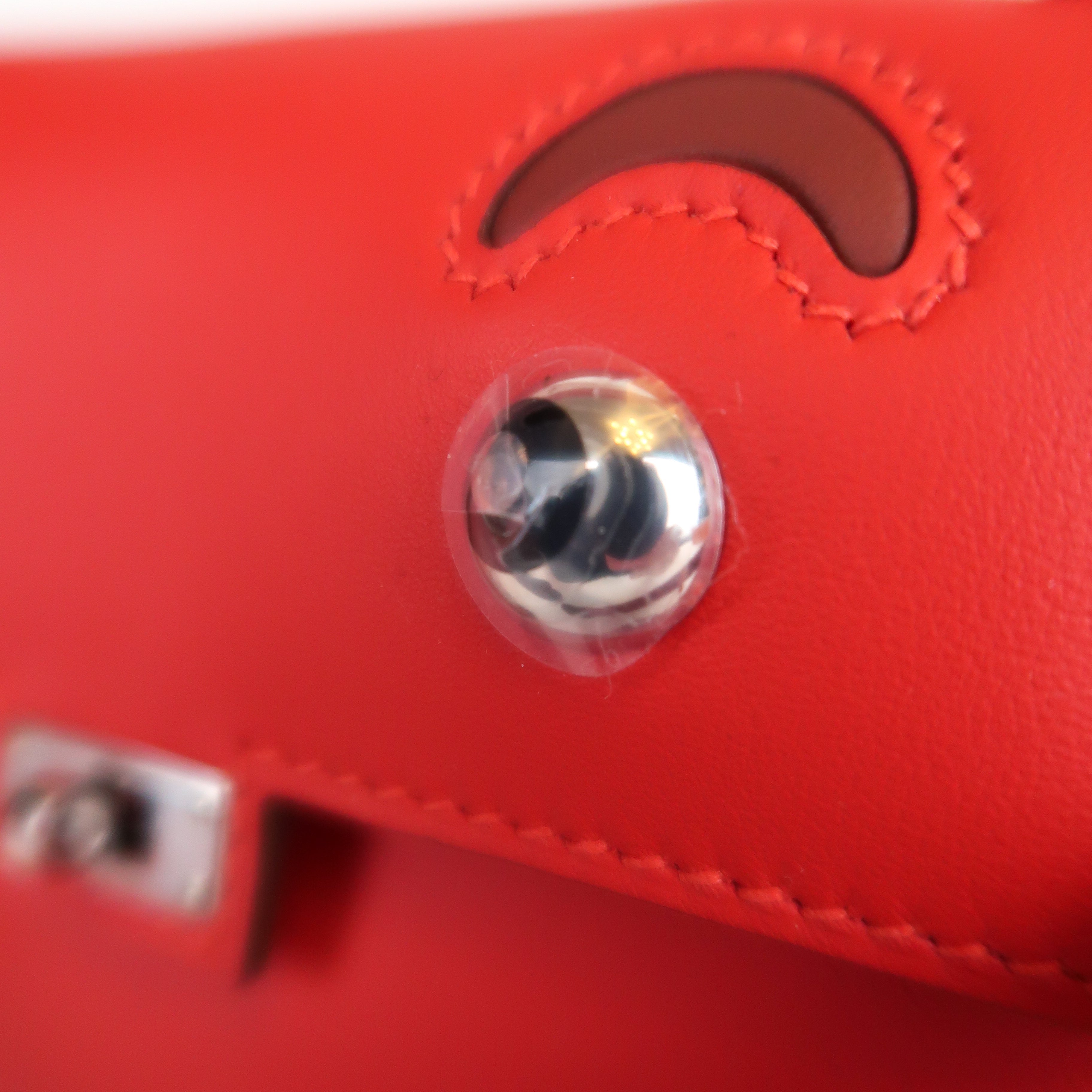 Hermès Rouge Radieux Swift Kelly Doll (PHW | 2025)