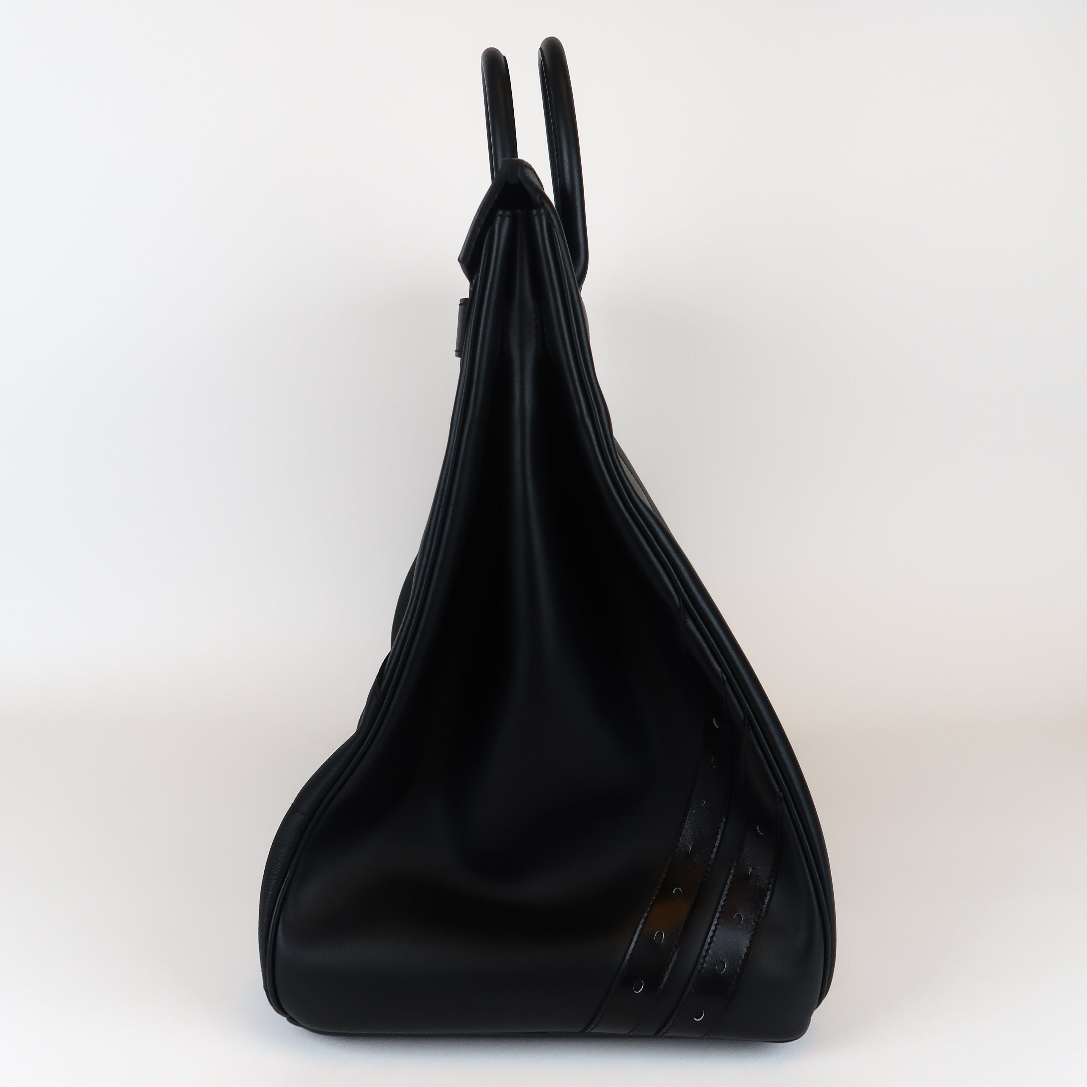 Hermès Noir Hac 50 en Selle (PHW | 2025)
