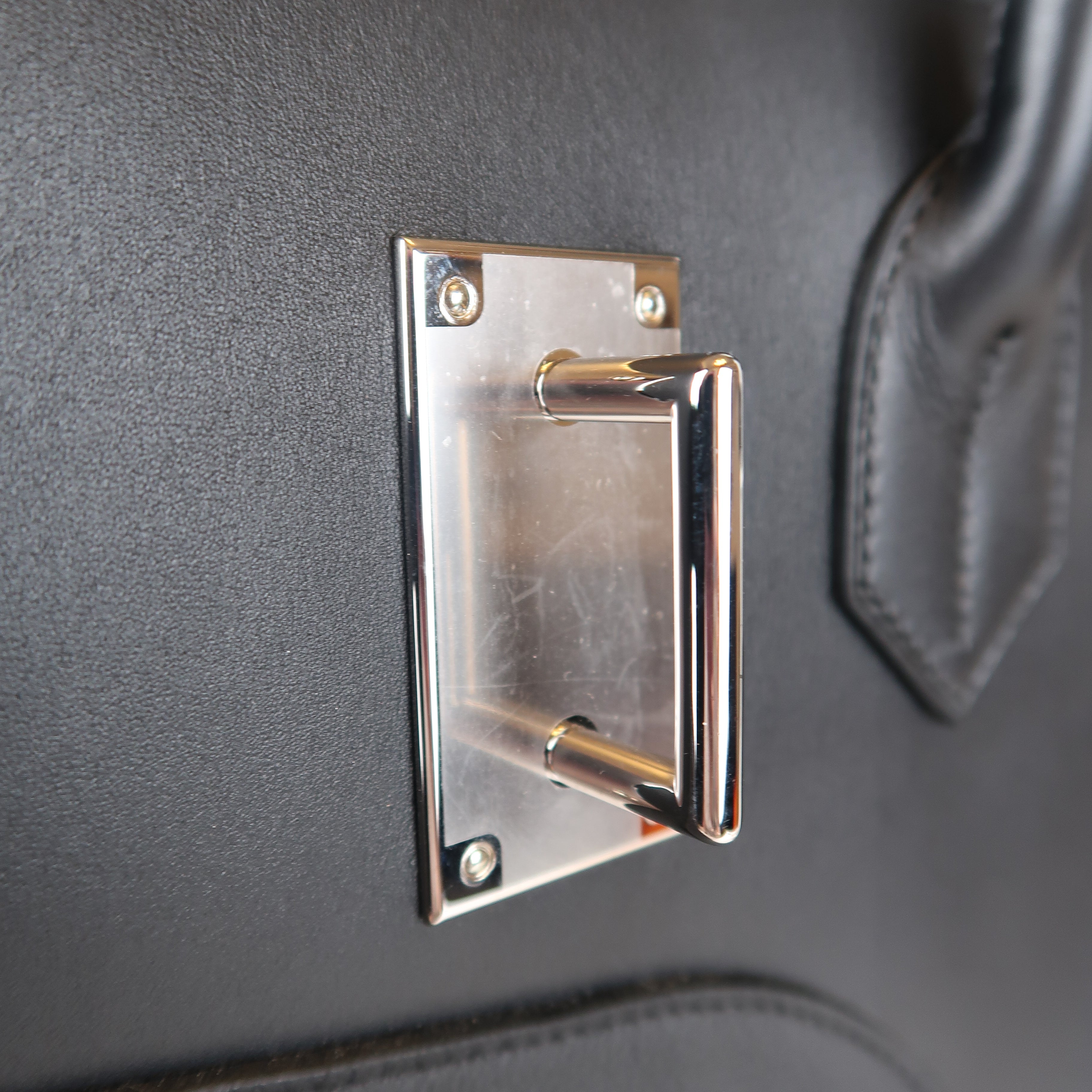 Hermès Noir Hac 50 en Selle (PHW | 2025)