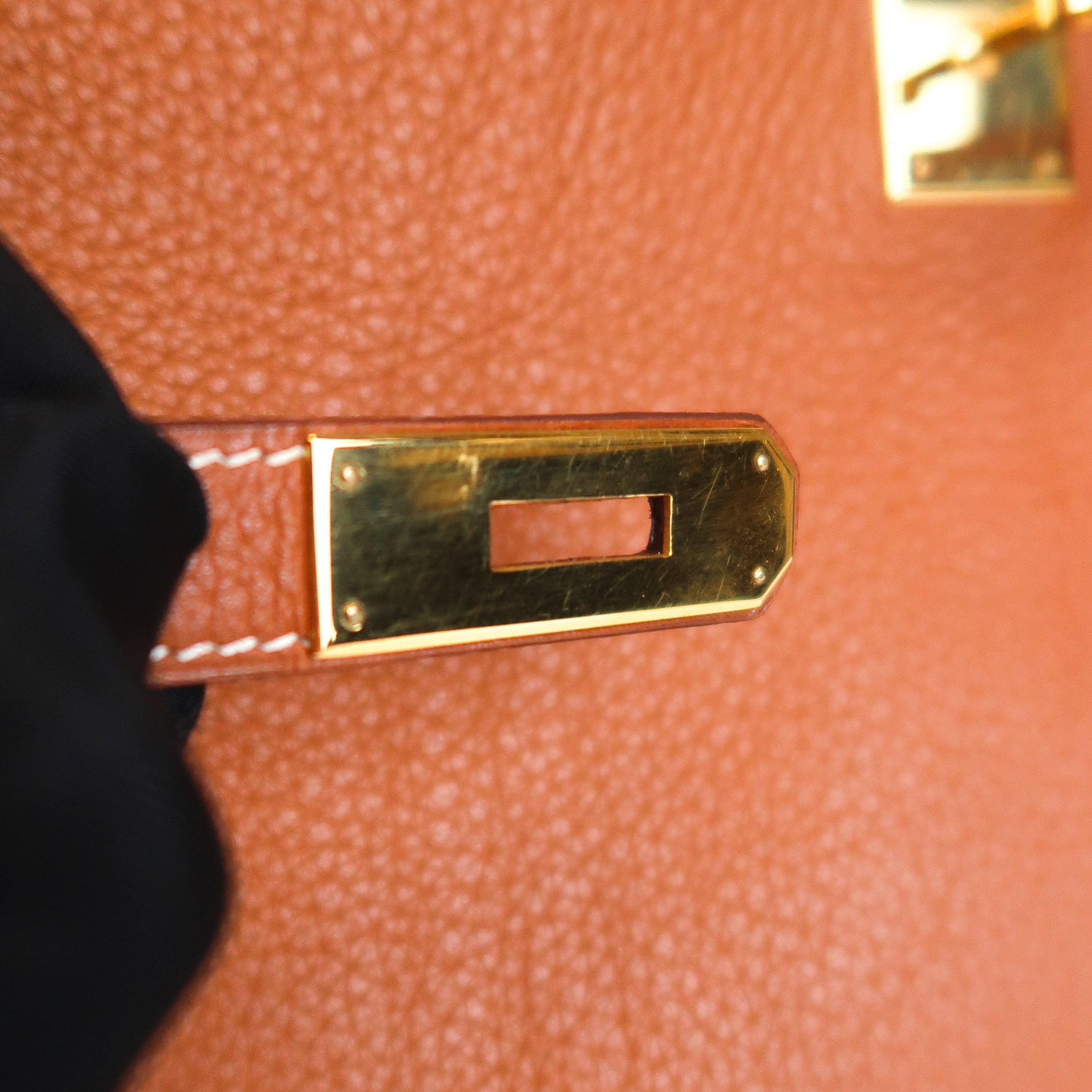 Vintage Hermès Gold Clemence Kelly 35 (GHW | 1995)