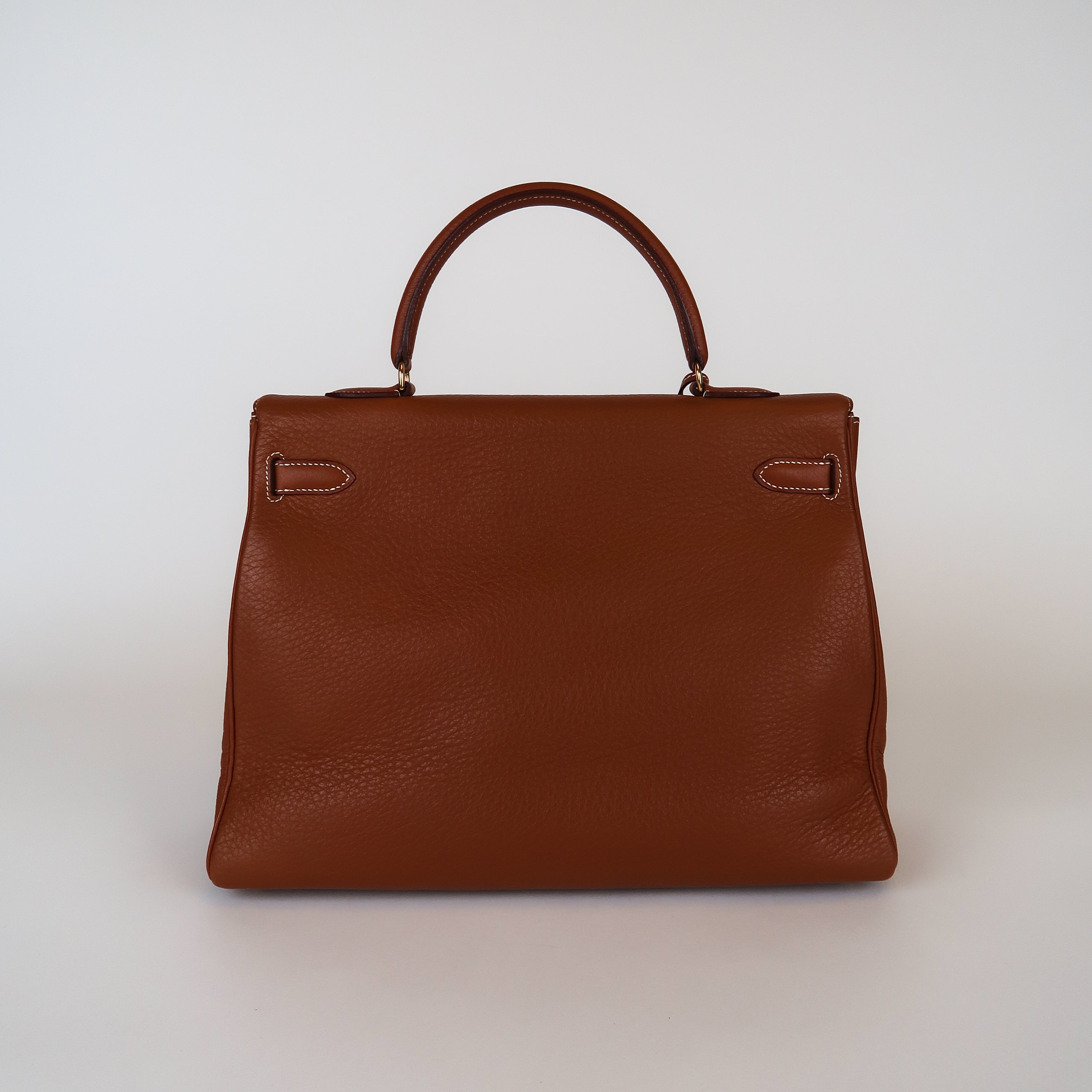 Vintage Hermès Gold Clemence Kelly 35 (GHW | 1995)