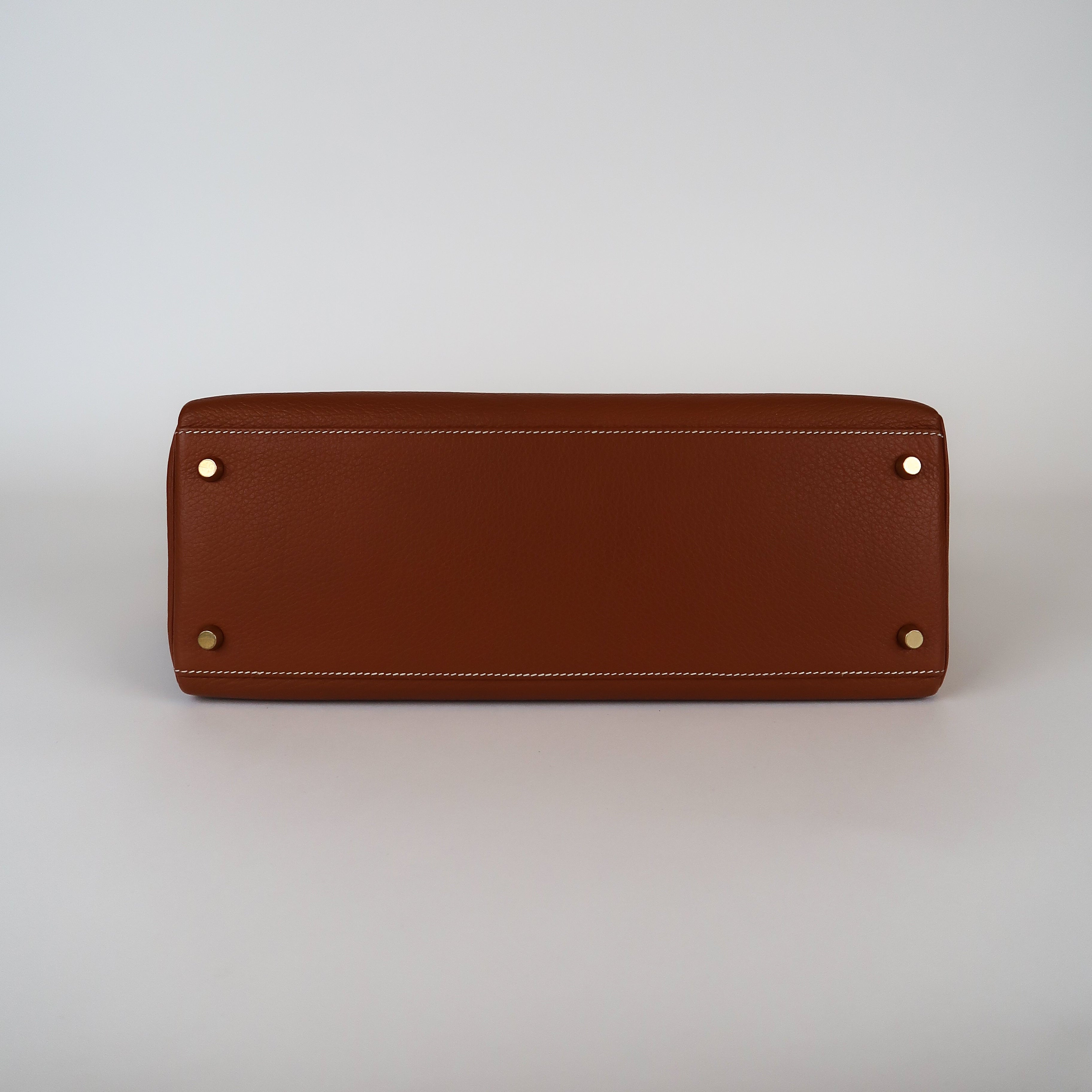 Vintage Hermès Gold Clemence Kelly 35 (GHW | 1995)