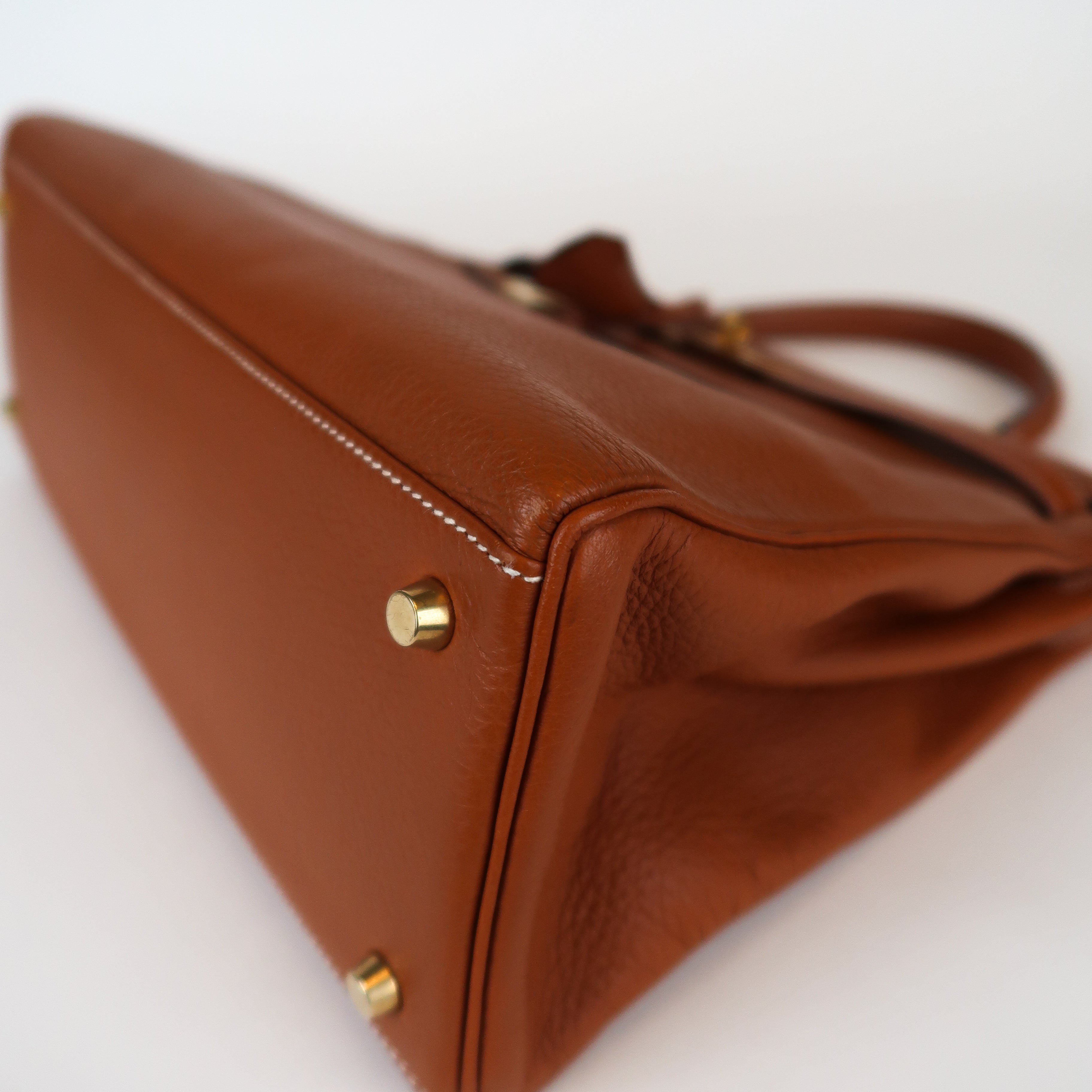 Vintage Hermès Gold Clemence Kelly 35 (GHW | 1995)