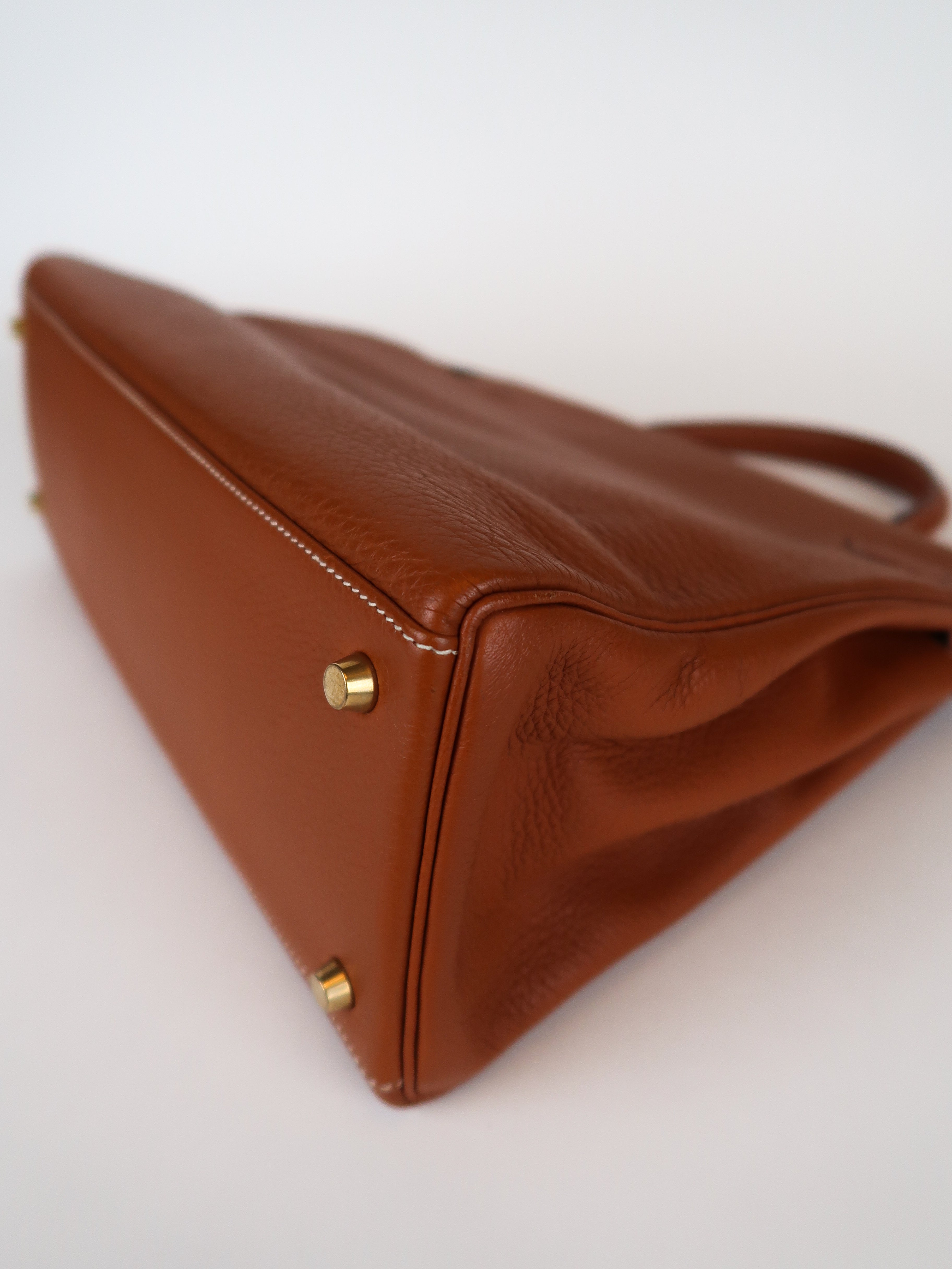 Vintage Hermès Gold Clemence Kelly 35 (GHW | 1995)