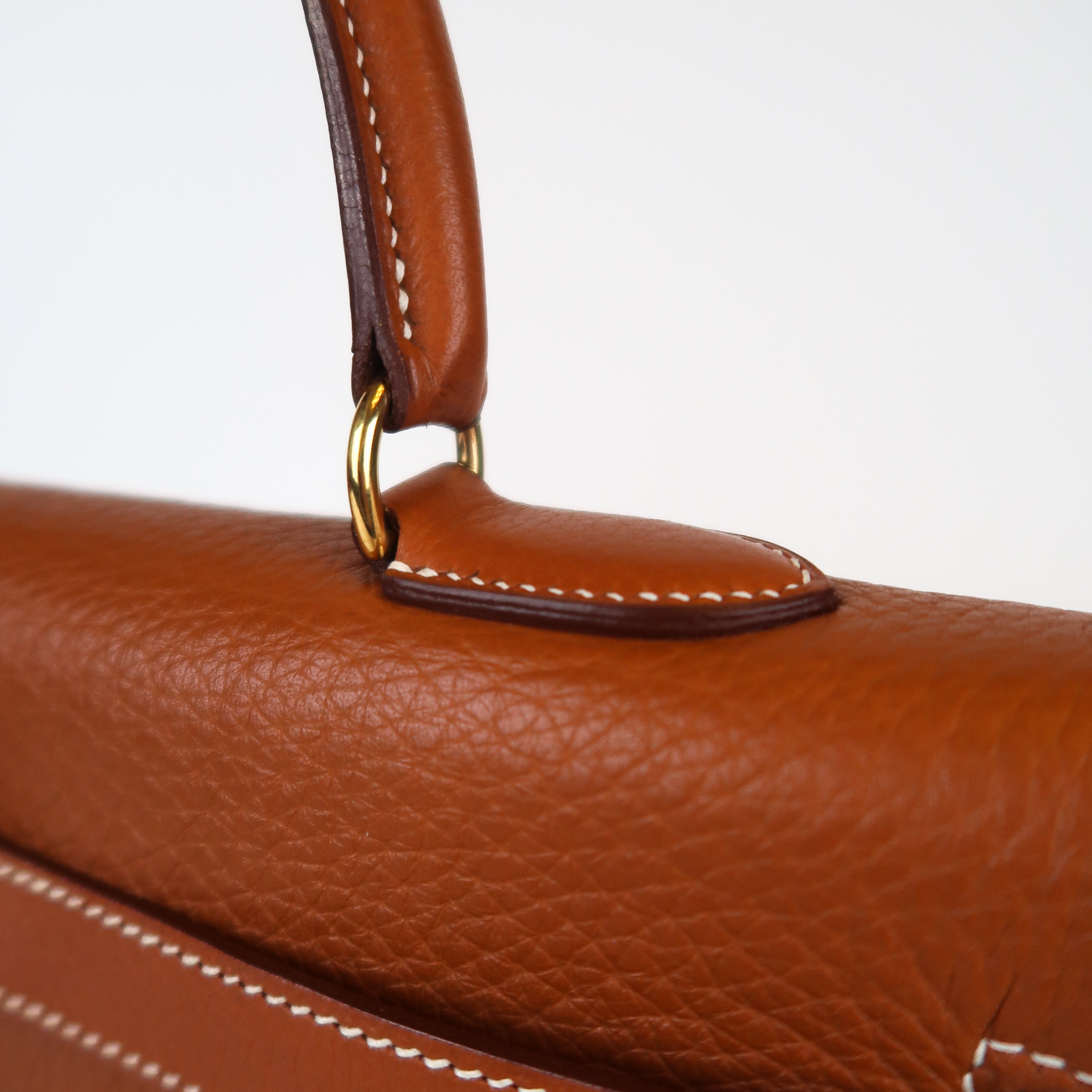 Vintage Hermès Gold Clemence Kelly 35 (GHW | 1995)