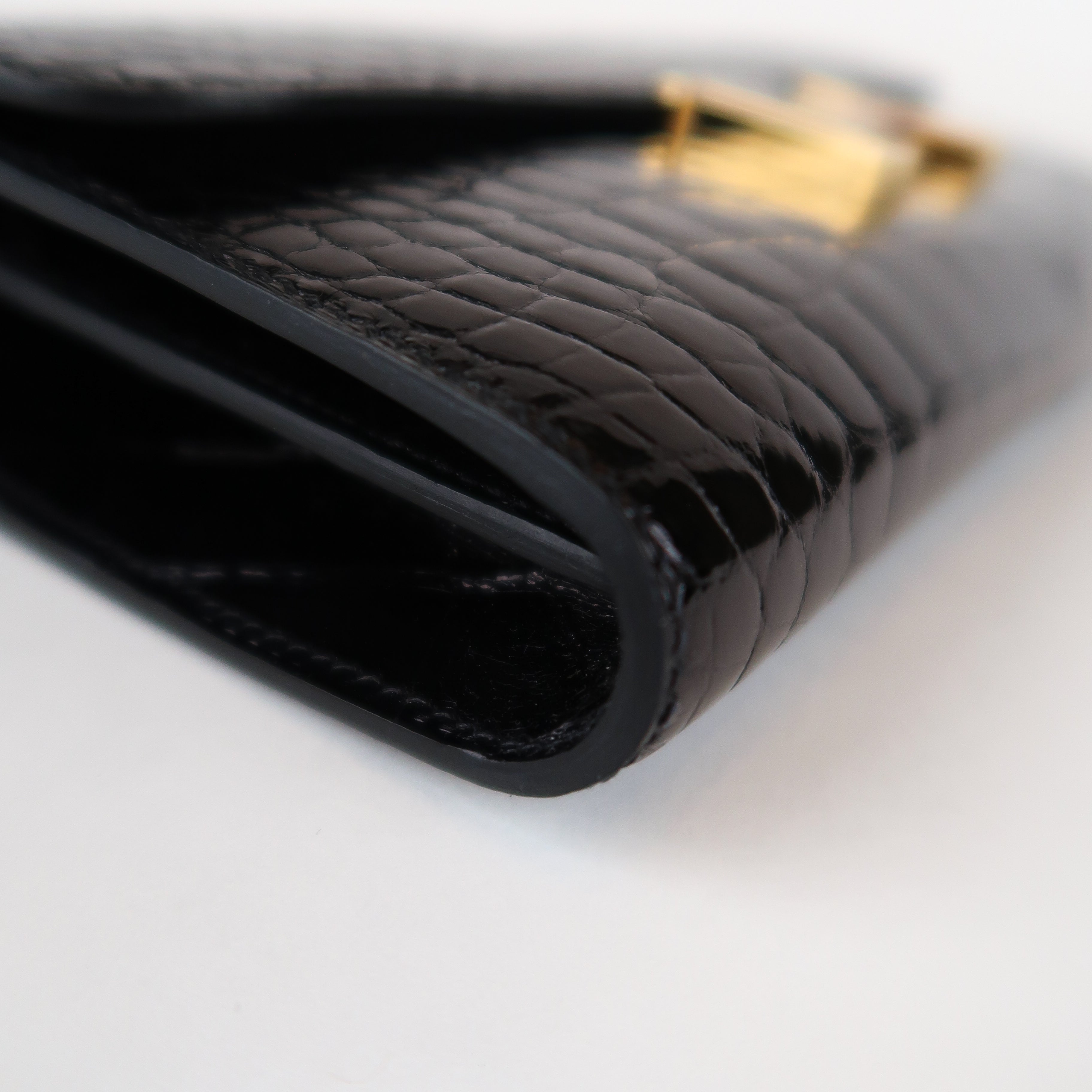 Hermès Noir Shiny Alligator Constance To Go (GHW | 2023)