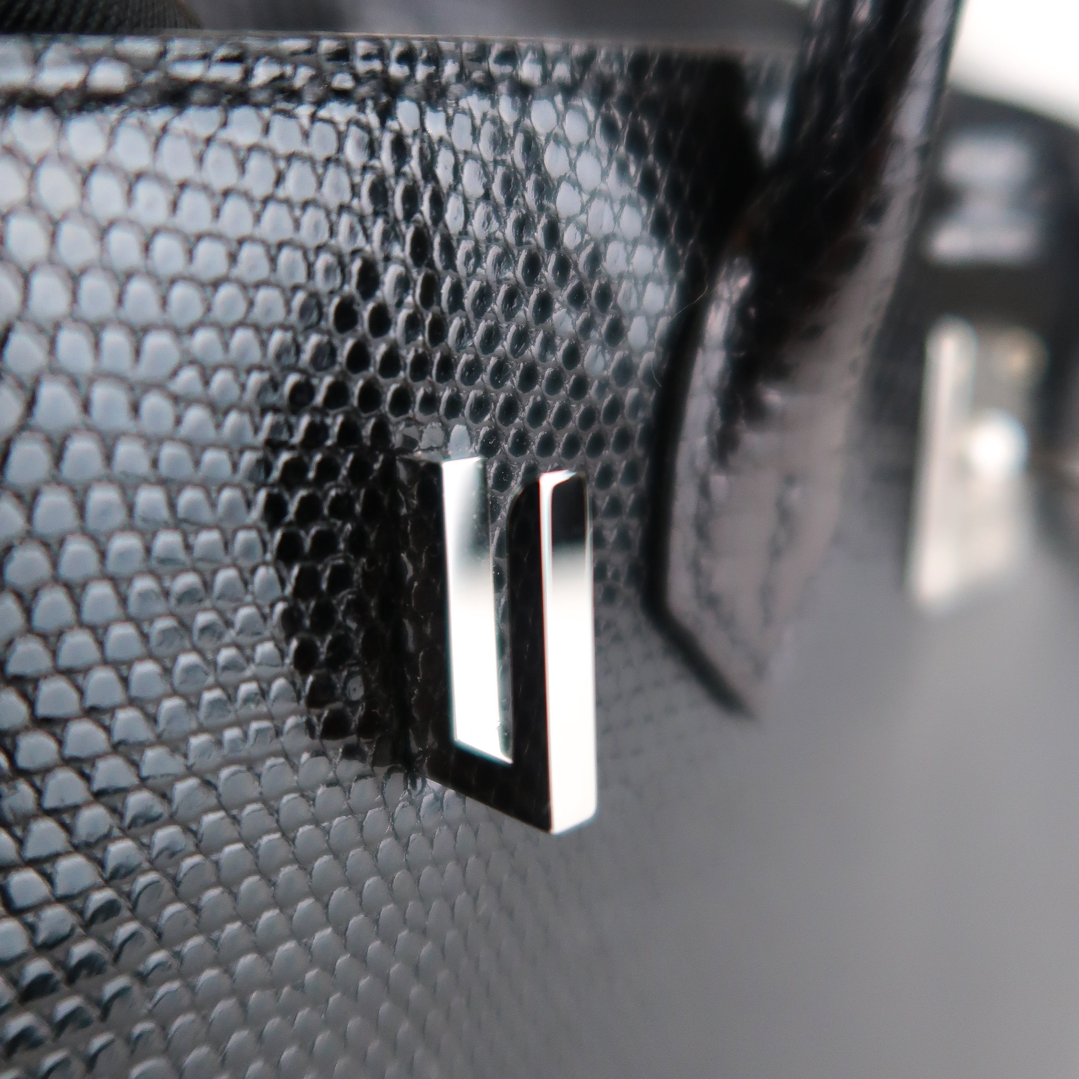 Hermès Noir Niloticus Lizard Birkin 20 (PHW | 2024)