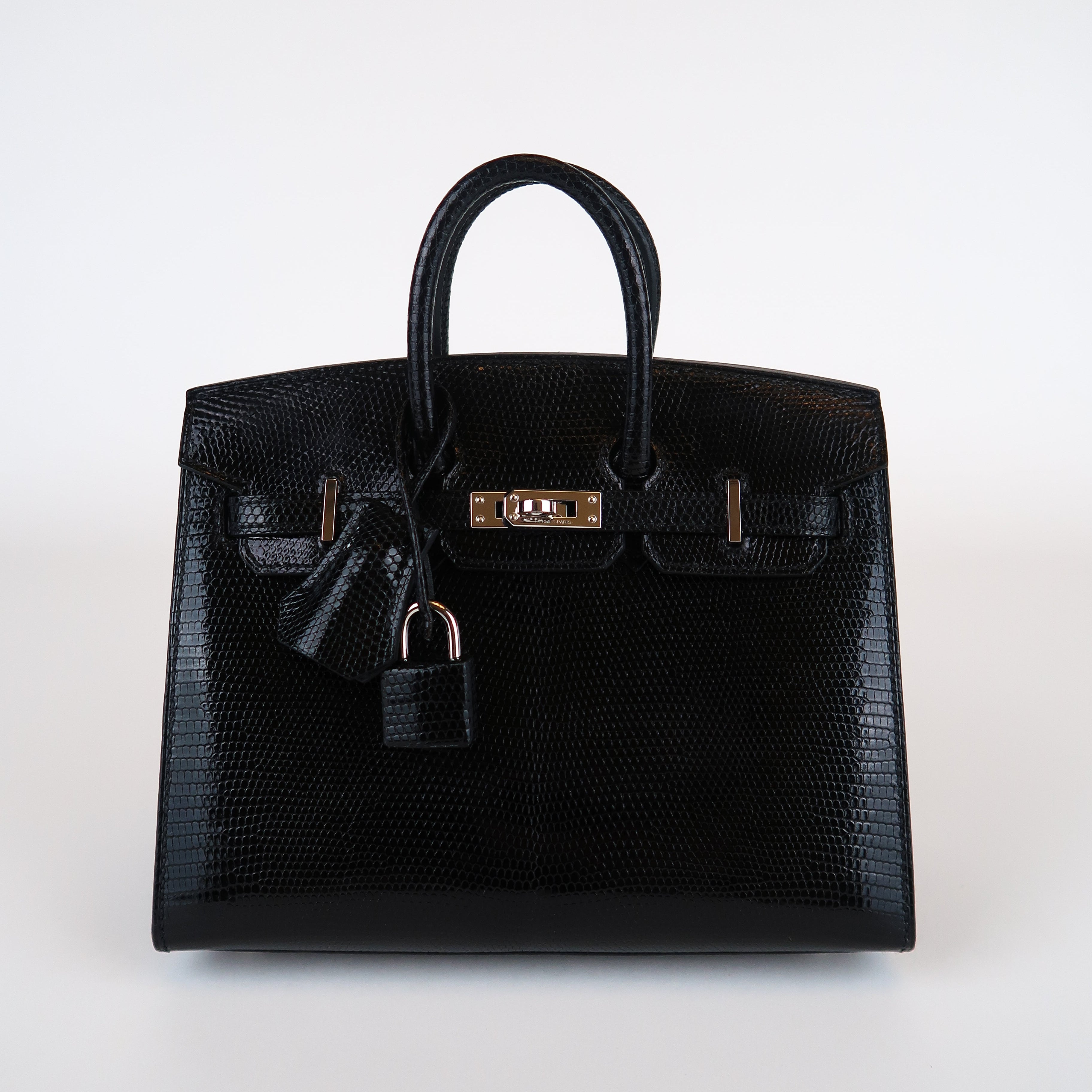 Hermès Noir Niloticus Lizard Birkin 20 (PHW | 2024)