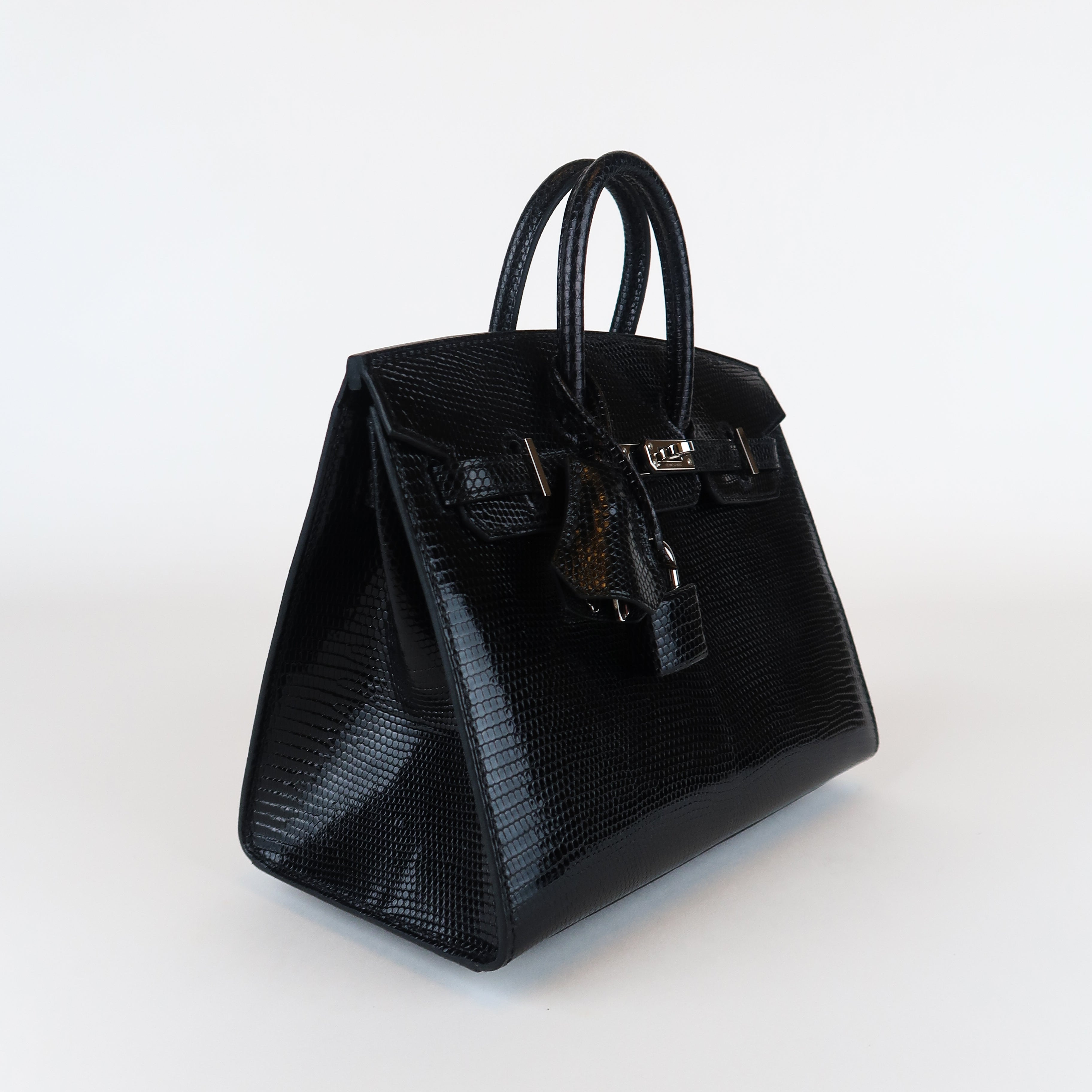 Hermès Noir Niloticus Lizard Birkin 20 (PHW | 2024)