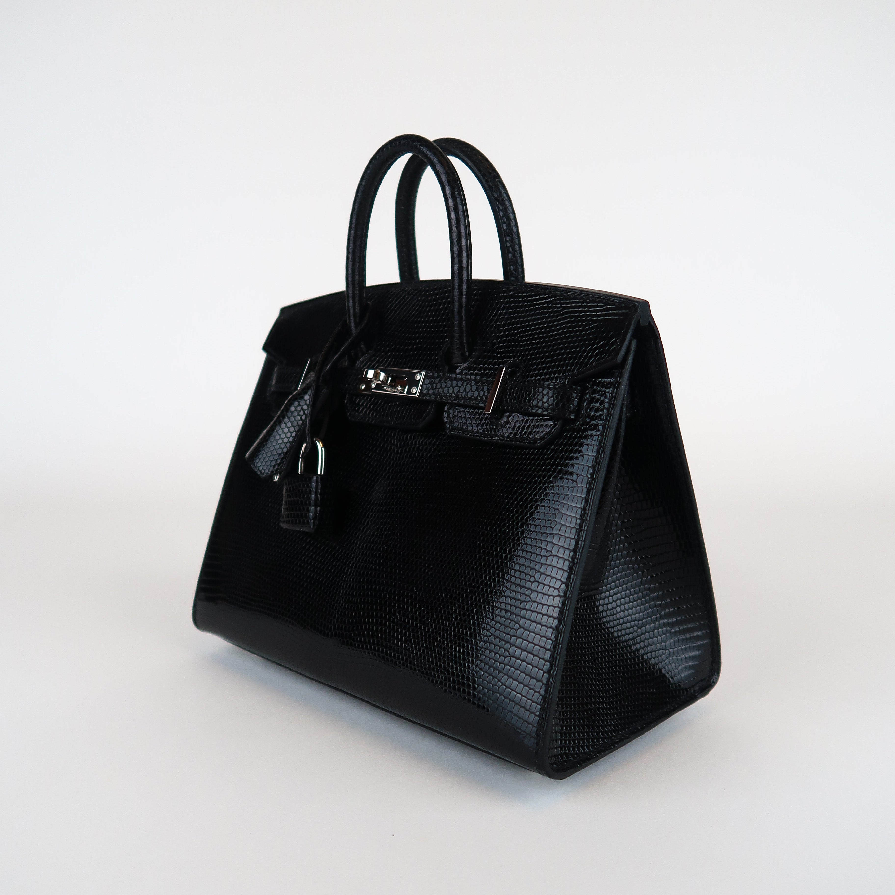 Hermès Noir Niloticus Lizard Birkin 20 (PHW | 2024)