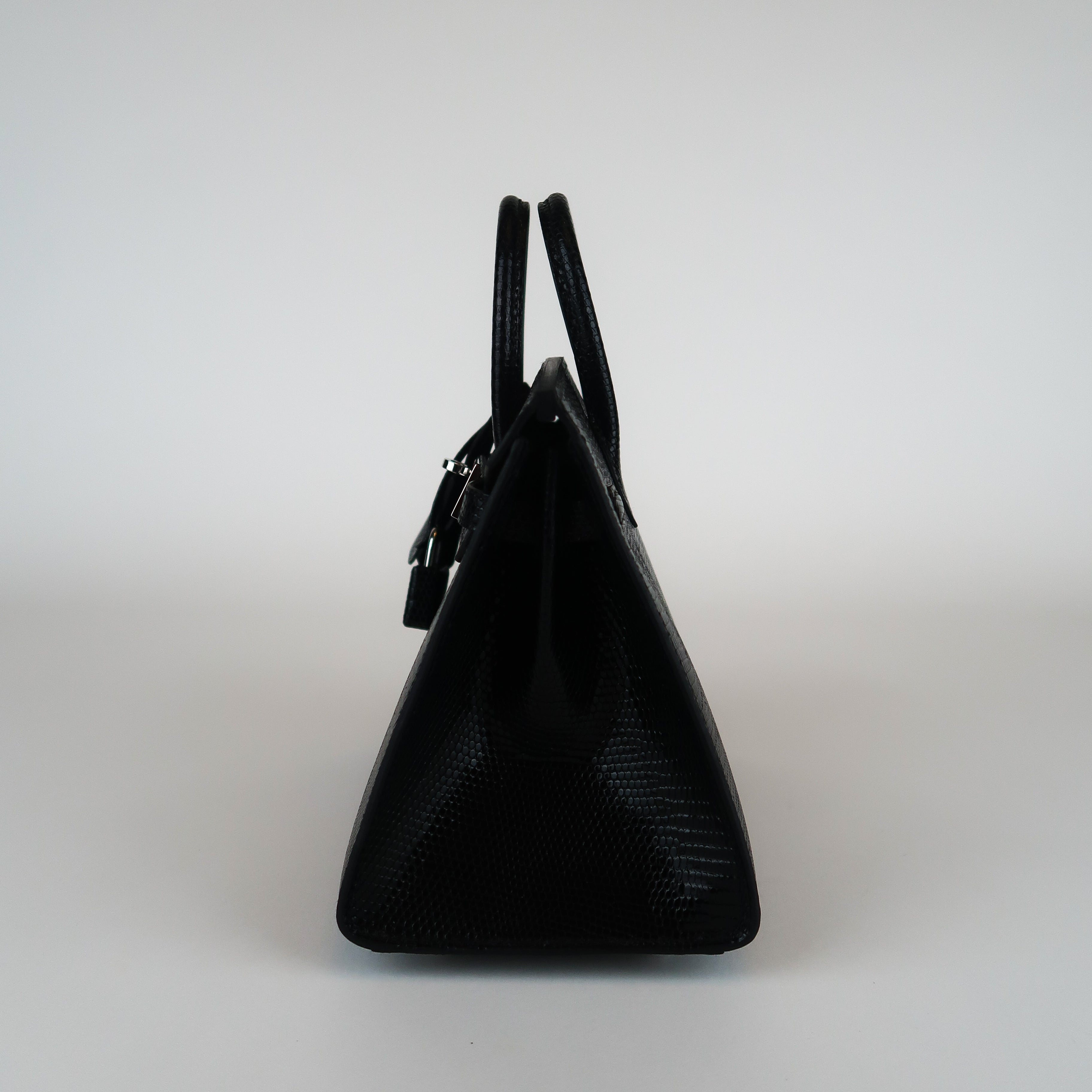 Hermès Noir Niloticus Lizard Birkin 20 (PHW | 2024)