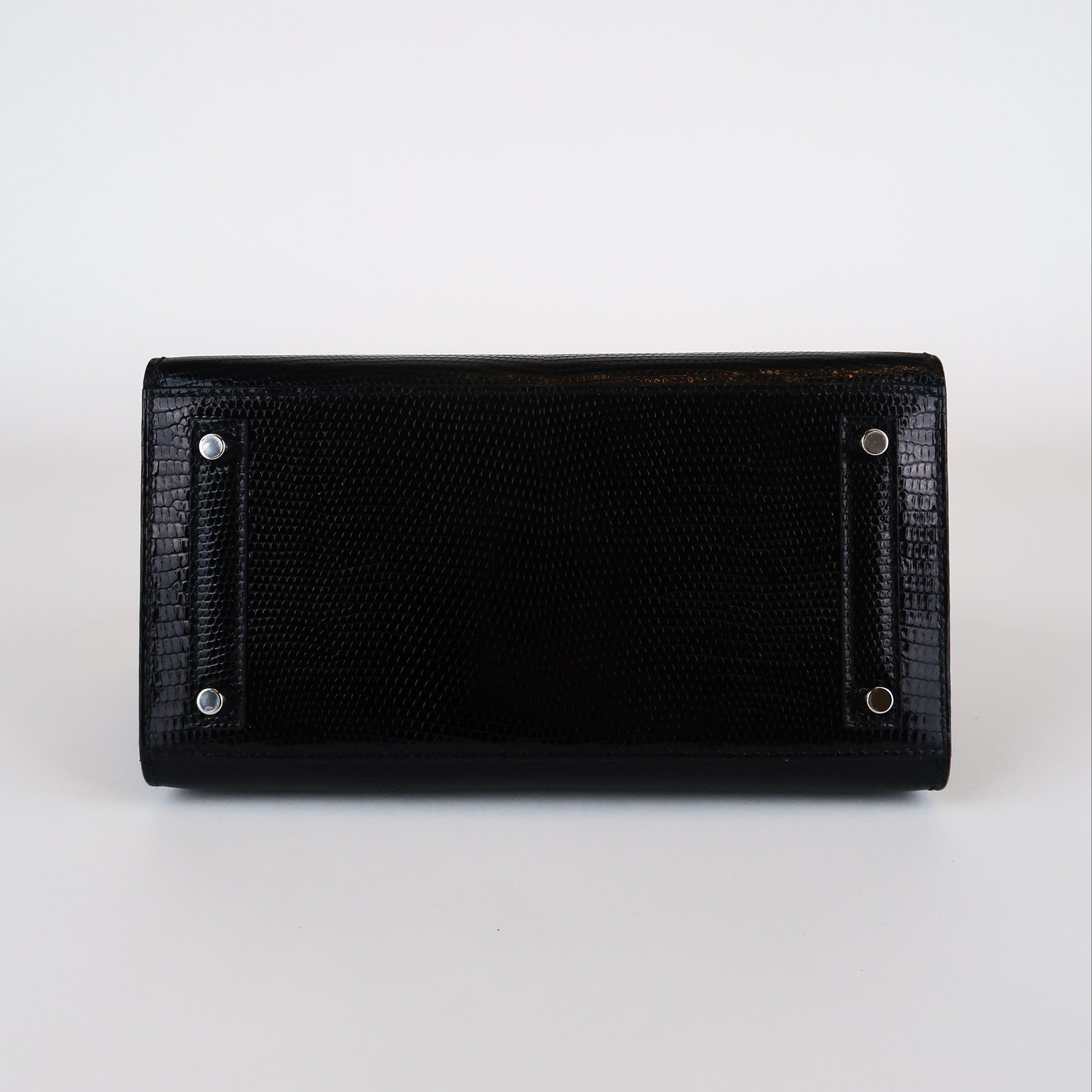 Hermès Noir Niloticus Lizard Birkin 20 (PHW | 2024)