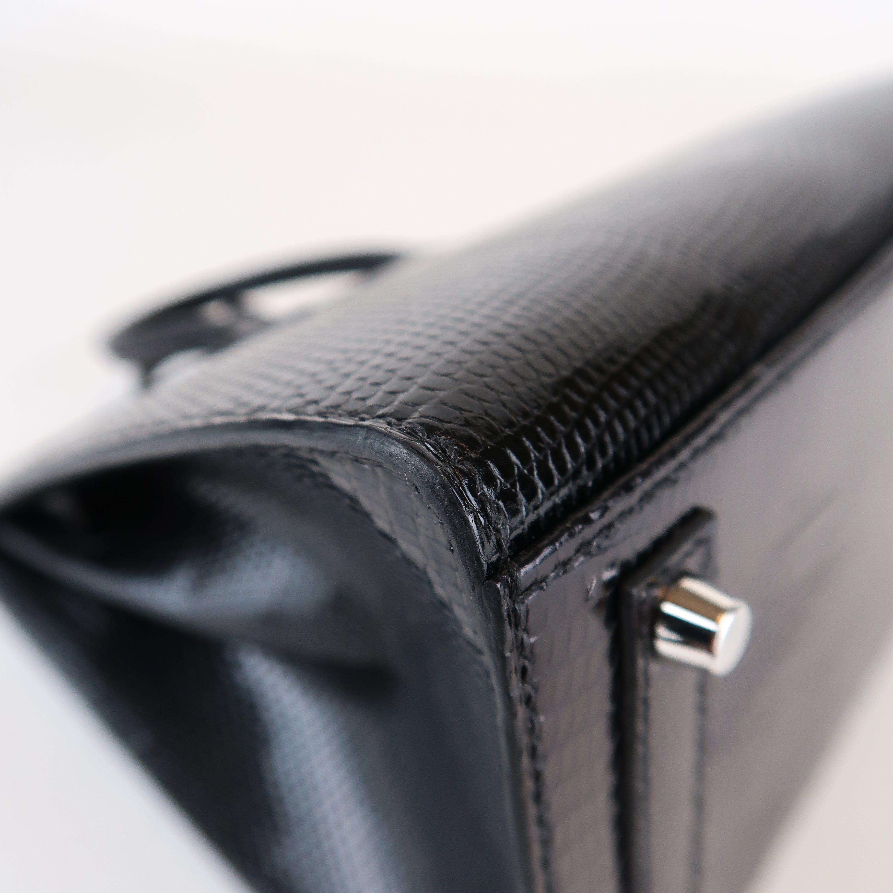 Hermès Noir Niloticus Lizard Birkin 20 (PHW | 2024)