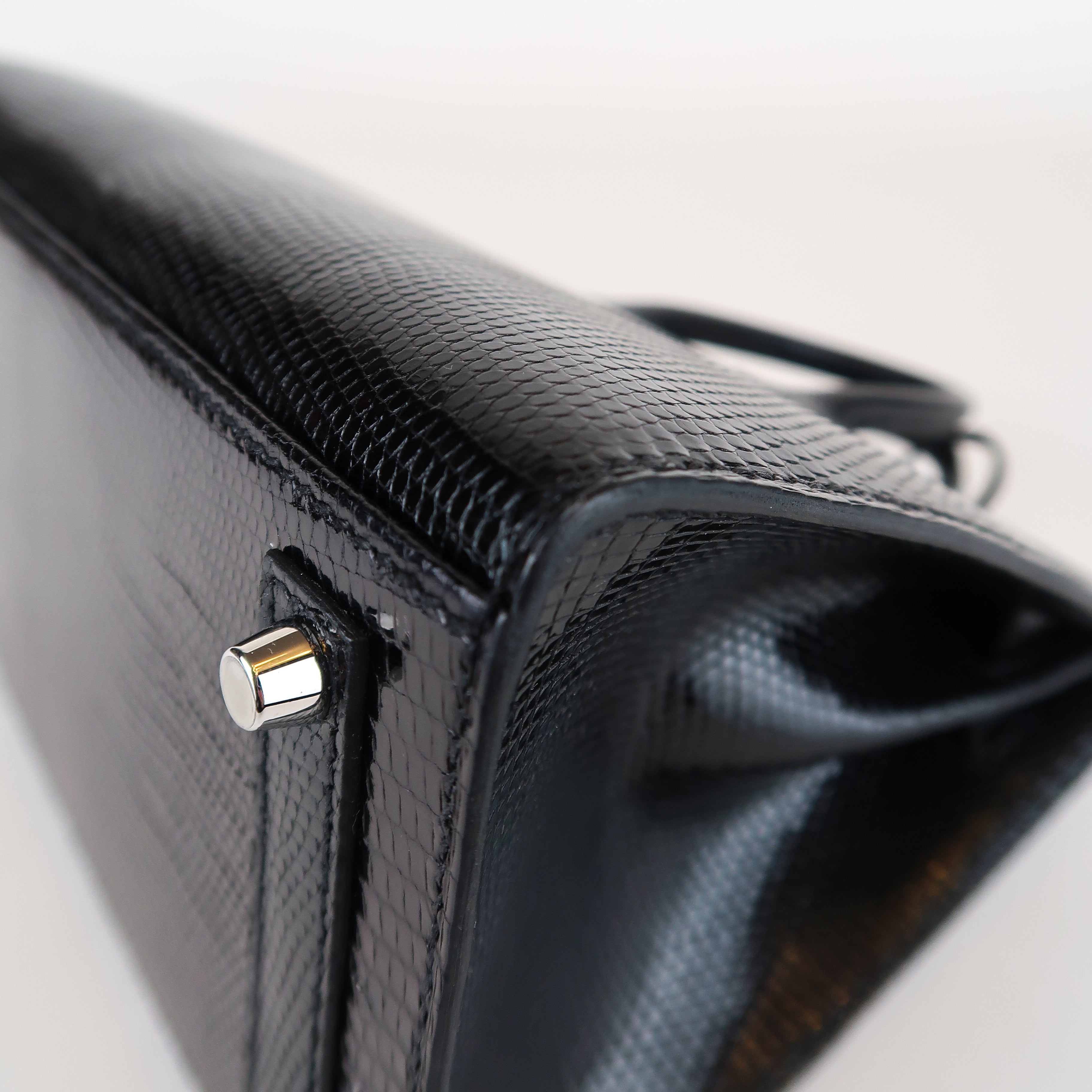 Hermès Noir Niloticus Lizard Birkin 20 (PHW | 2024)