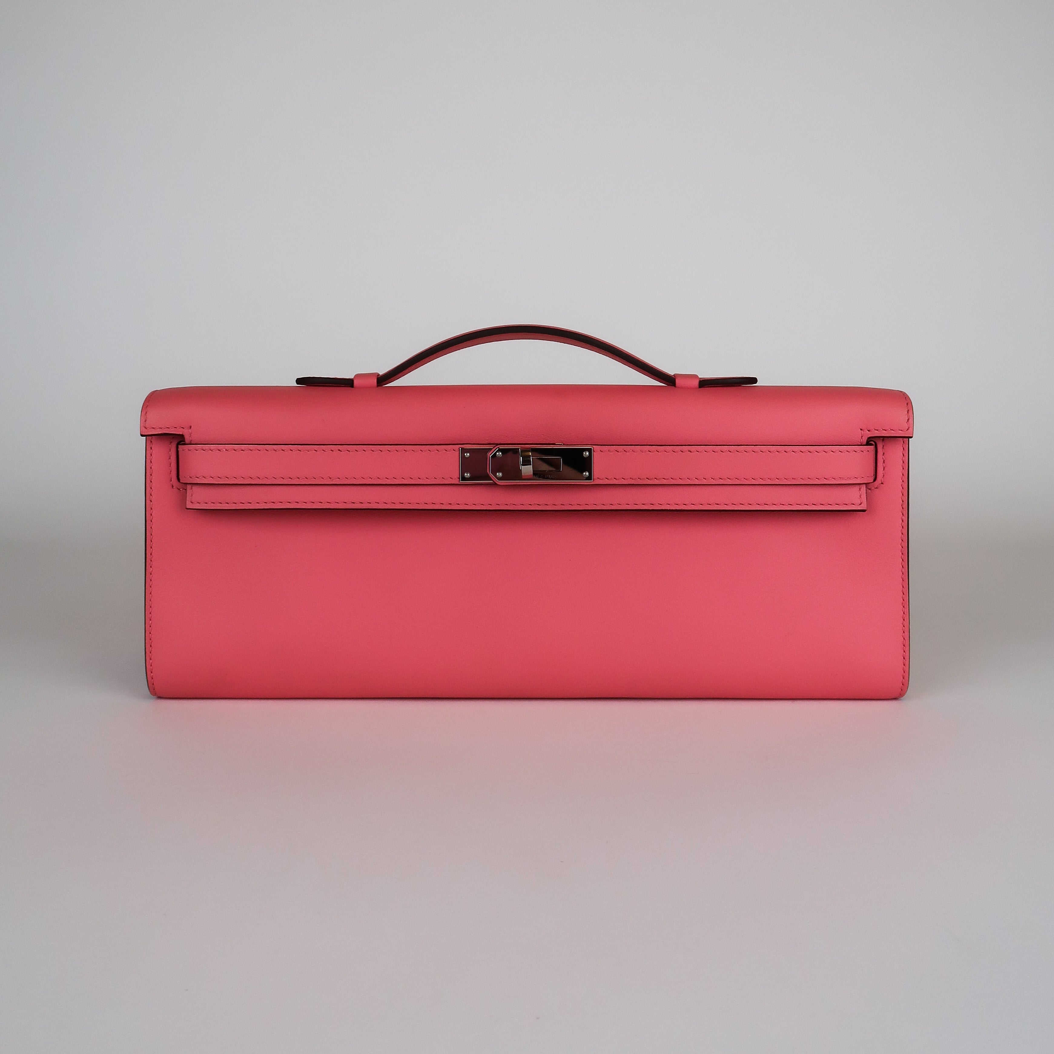 Hermès Rose Azalee Swift Kelly Cut (PHW | 2020)