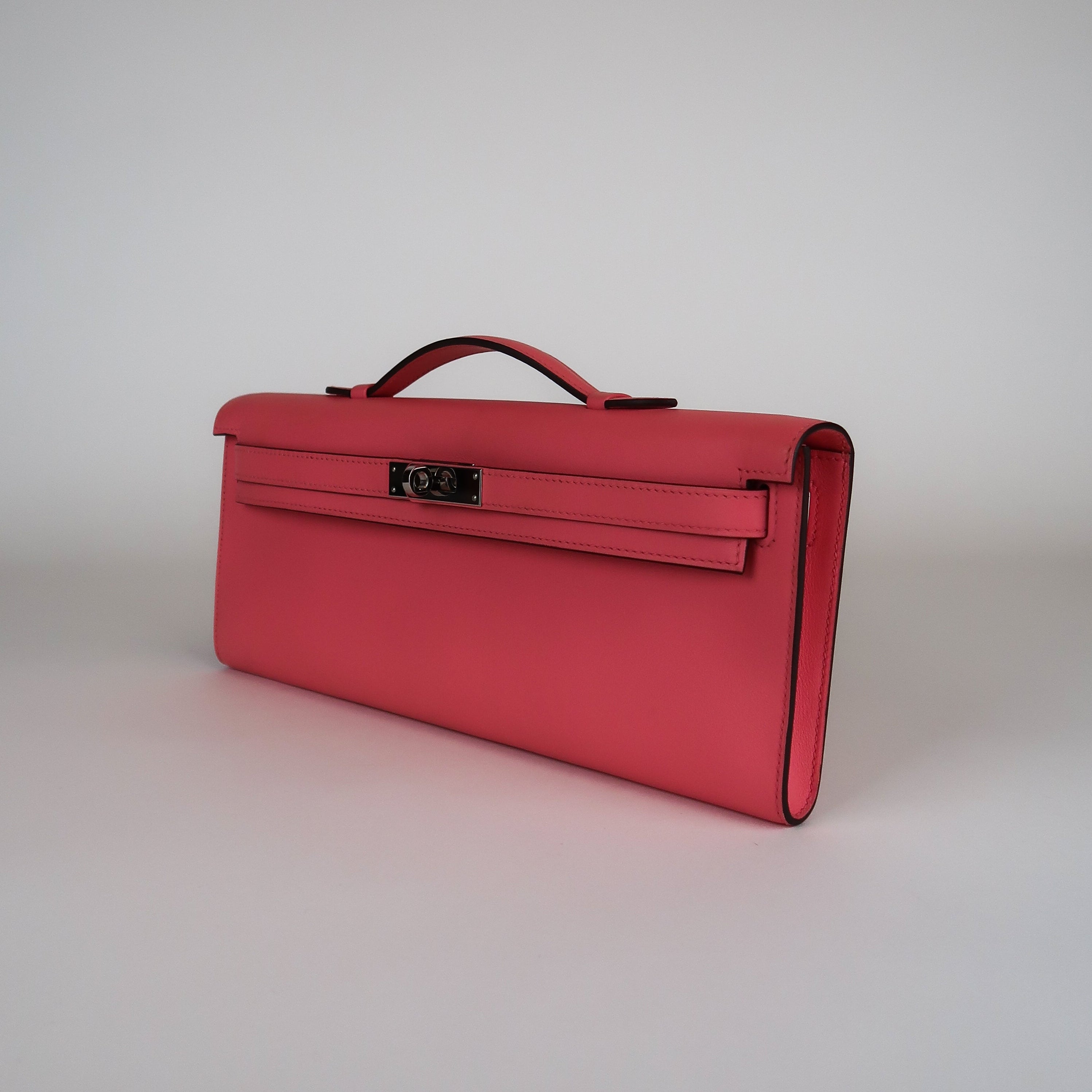 Hermès Rose Azalee Swift Kelly Cut (PHW | 2020)