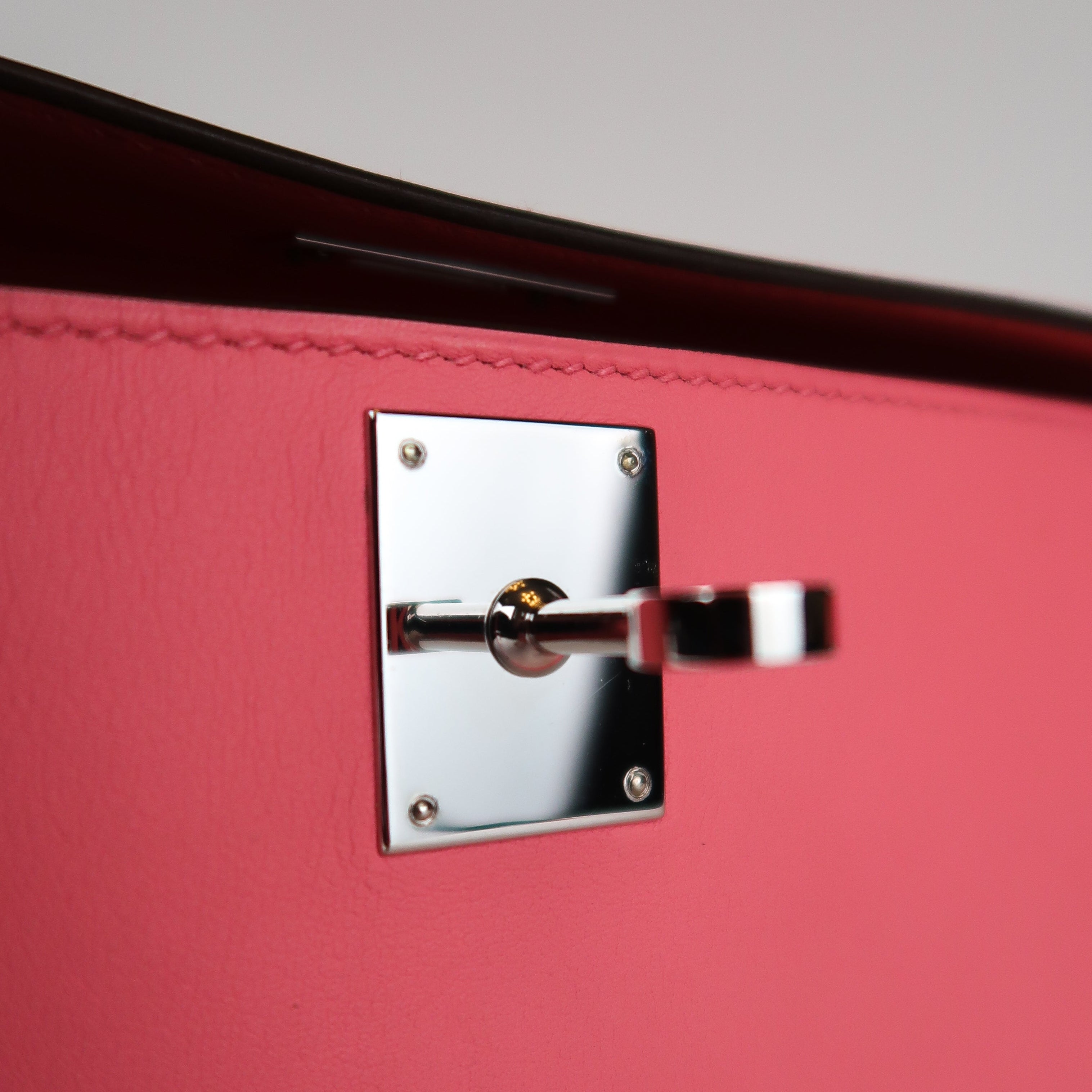 Hermès Rose Azalee Swift Kelly Cut (PHW | 2020)