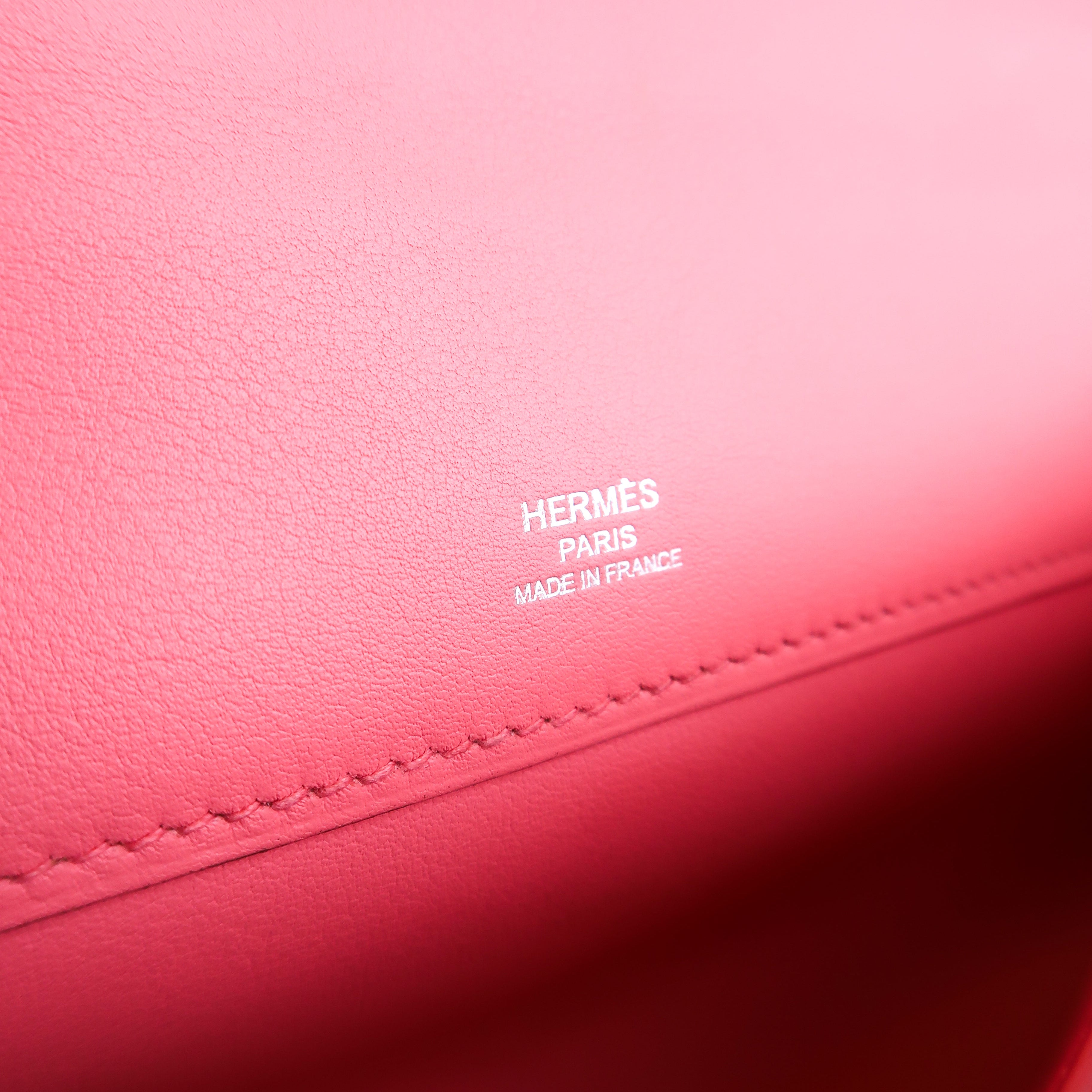 Hermès Rose Azalee Swift Kelly Cut (PHW | 2020)
