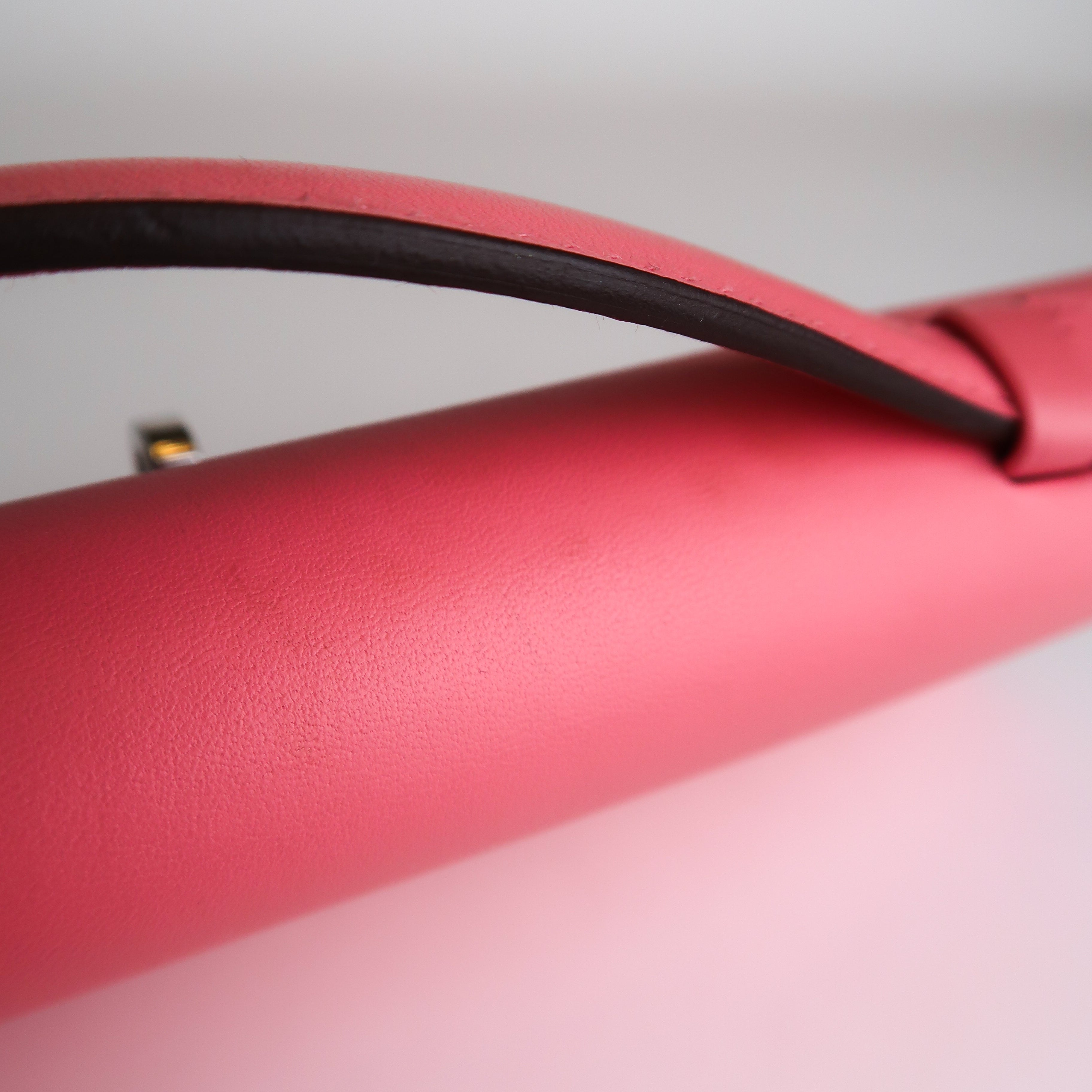 Hermès Rose Azalee Swift Kelly Cut (PHW | 2020)