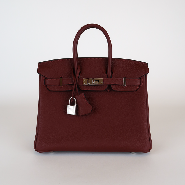 Hermès Rouge H Togo Birkin 25 (PHW | 2026)