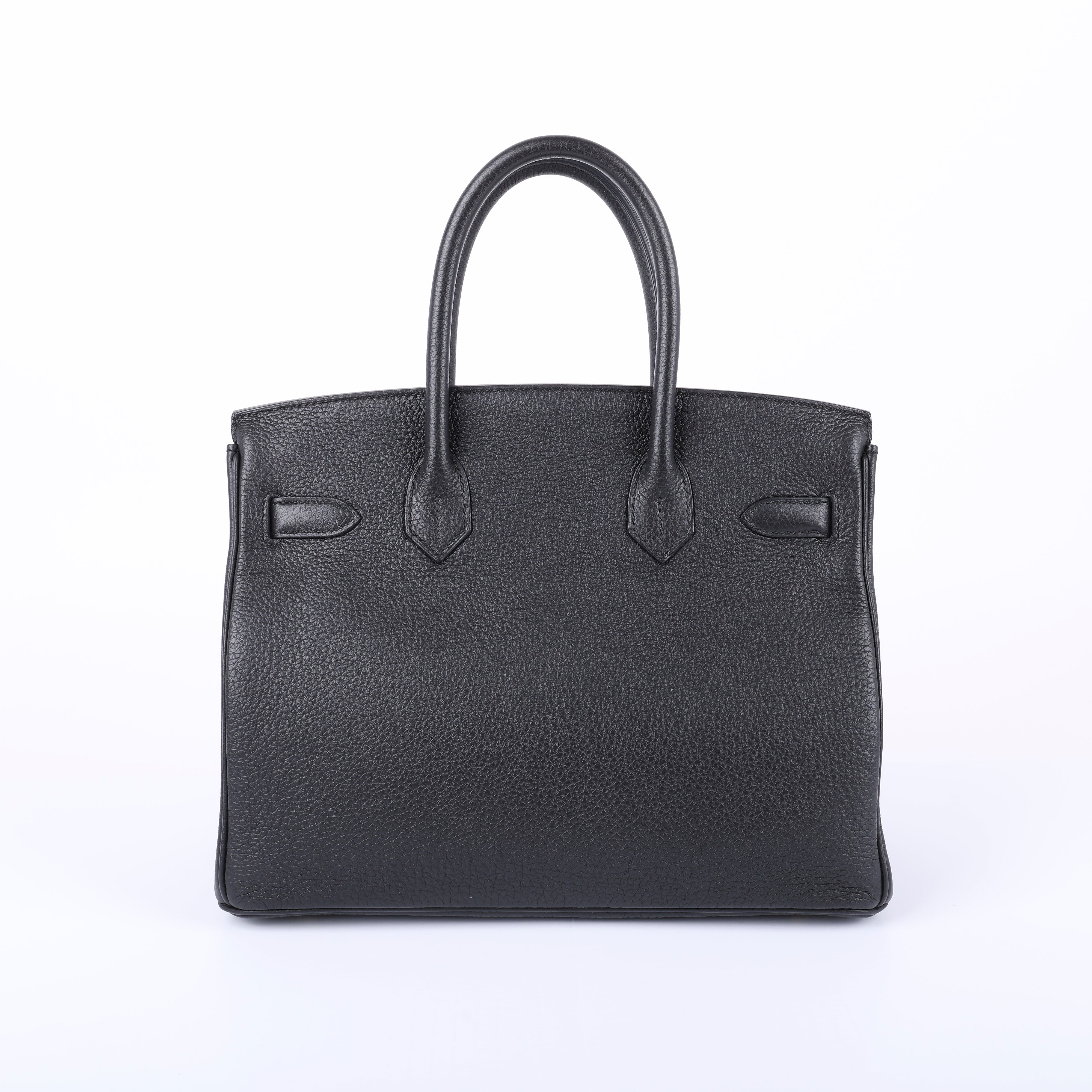 Hermès Black Togo Retourne Birkin 30 (GHW | 2016)